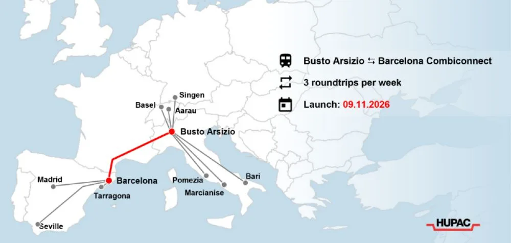 Hupac to restore rail freight connection between Italy and Barcelona