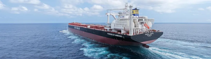 CMB.TECH’s first ammonia-powered bulk carrier begins maiden voyage