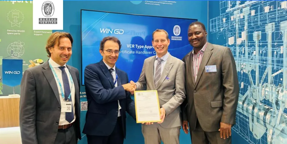 Bureau Veritas approves WinGD’s variable compression technology for marine engines