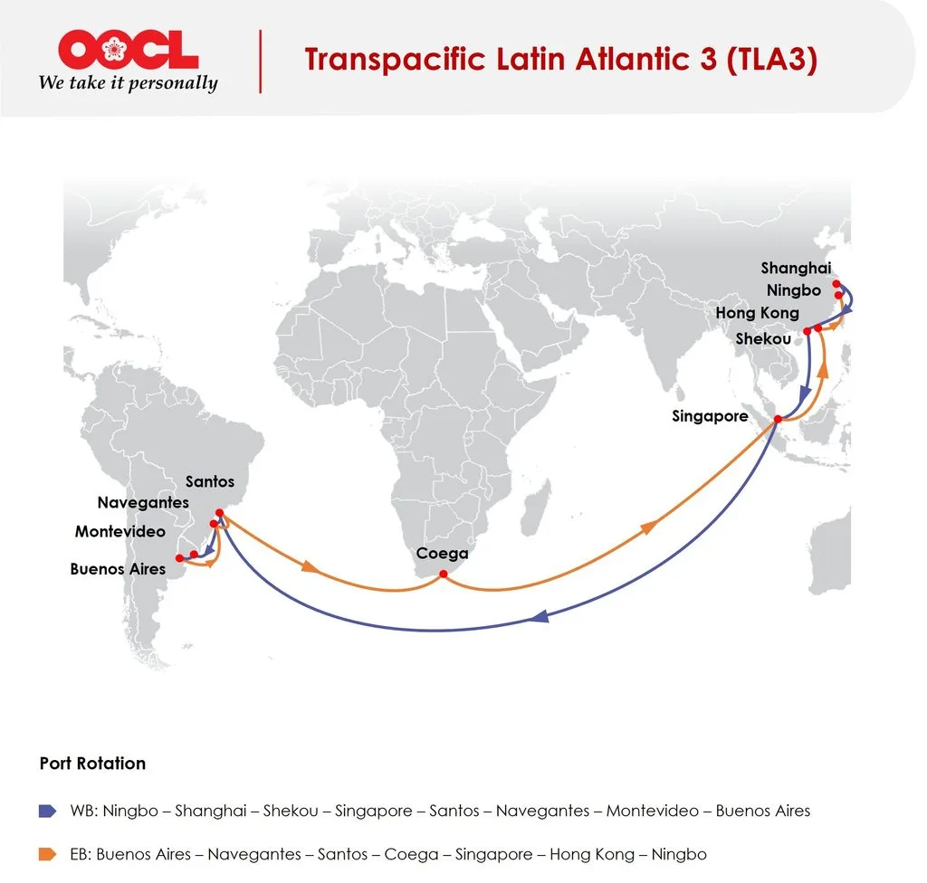 OOCL launches new TLA3 service
